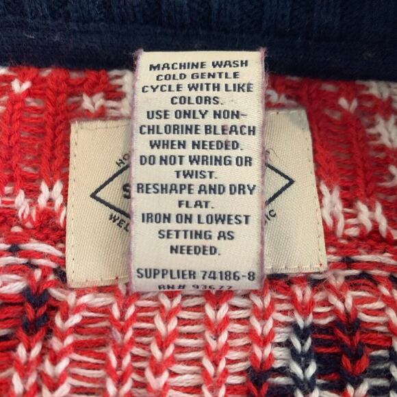 Christmas Snowman Sweater 100% Cotton | ST JOHN’S BAY| Men's M /Women's L - Picture 5 of 5